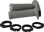 Domino D100 D-Lock Double Cable Grips - Grey