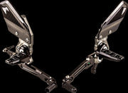 Gilles Adjustable Rearset For Indian FTR 1200 ABS 2019-2024 - Black/Silver