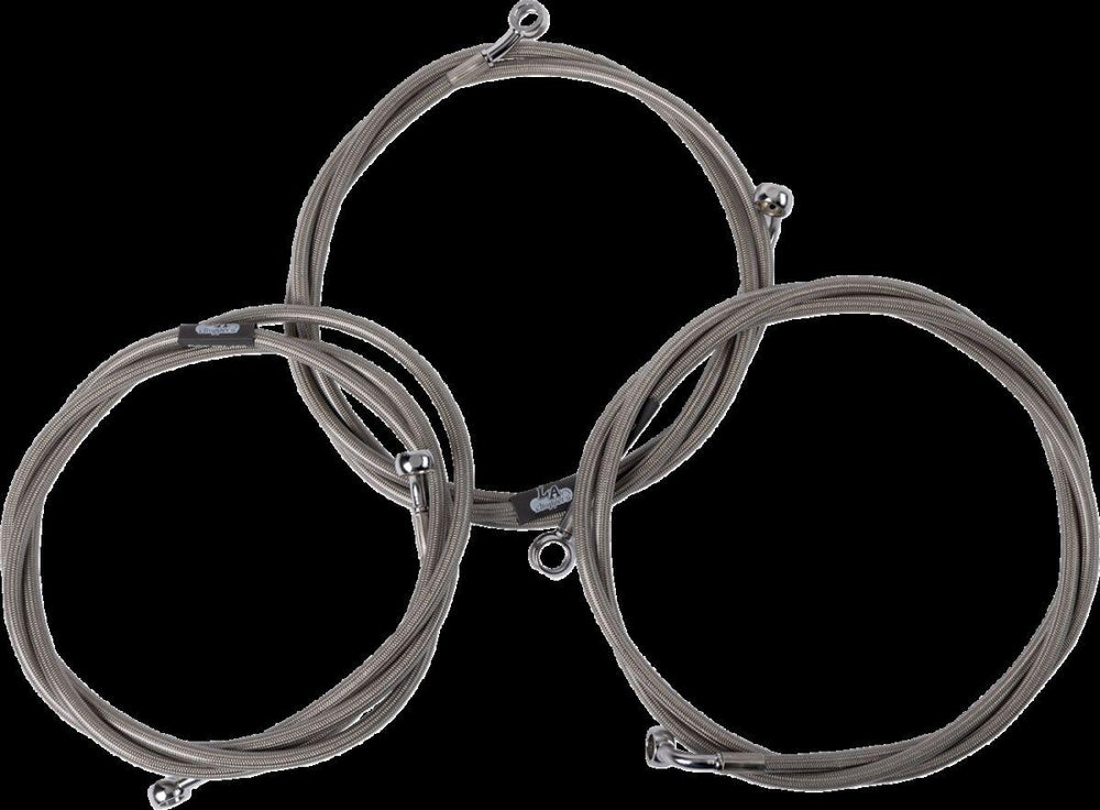 LA Choppers Brake Line Kit For Harley Davidson FLHRXS 1868 ABS 2024 15-17 FL 24+ Chrome