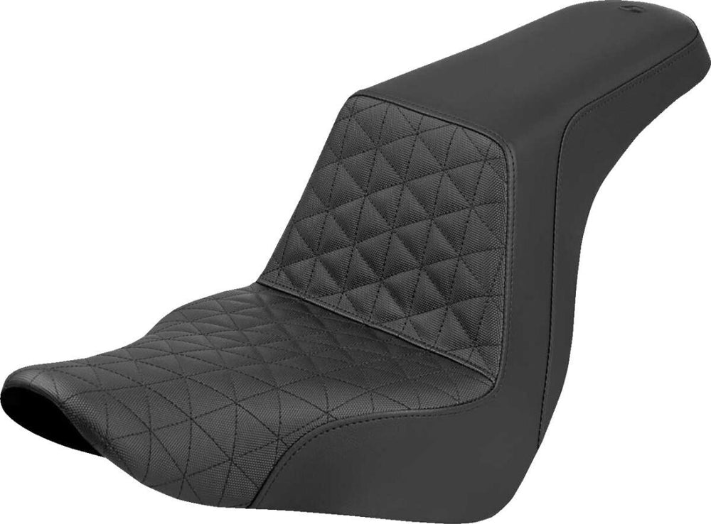Saddlemen Step Up Tri-Gripper Gripper Seat For Harley Davidson FLSB 1750 ABS 2018-2021 - Black