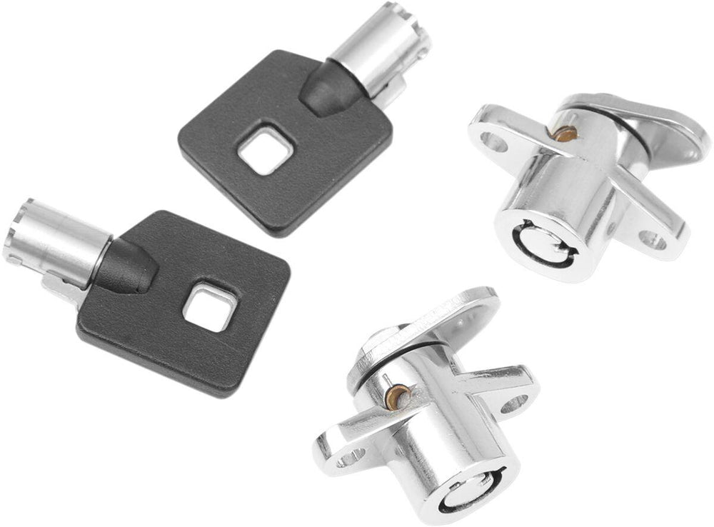 Drag Specialties Replacement Saddlebag Lock Kit For Harley Davidson FLHR 1340 1994-1998 - Chrome
