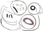 LA Choppers Handlebar Cable/Brake Hose Kit For Harley Davidson FLHR 1584 2008-2011 45.5 cm - 51 cm (18" - 20") - Clear-Coated