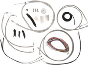 LA Choppers Handlebar Cable/Brake Hose Kit For Harley Davidson FLTR 1584 2008-2010 30.5 cm - 35.5 cm (12" - 14") - Clear-Coated