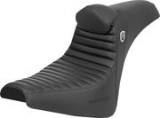 Saddlemen Pro Series SDC Performance Black Gripper Lumbar Grip Seat With Backrest For Harley Davidson FXBB 1750 2018-2020 - Black