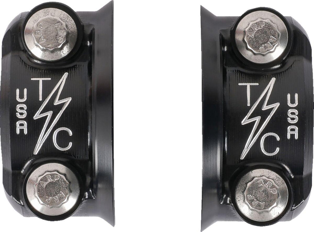 Thrashin Supply Co Speedway Perch Clamp Kit For Harley Davidson FLD 1690 2012-2013 - Black/Chrome
