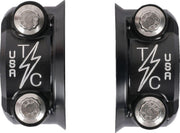 Thrashin Supply Co Speedway Perch Clamp Kit For Harley Davidson FLD 1690 2012-2013 - Black/Chrome