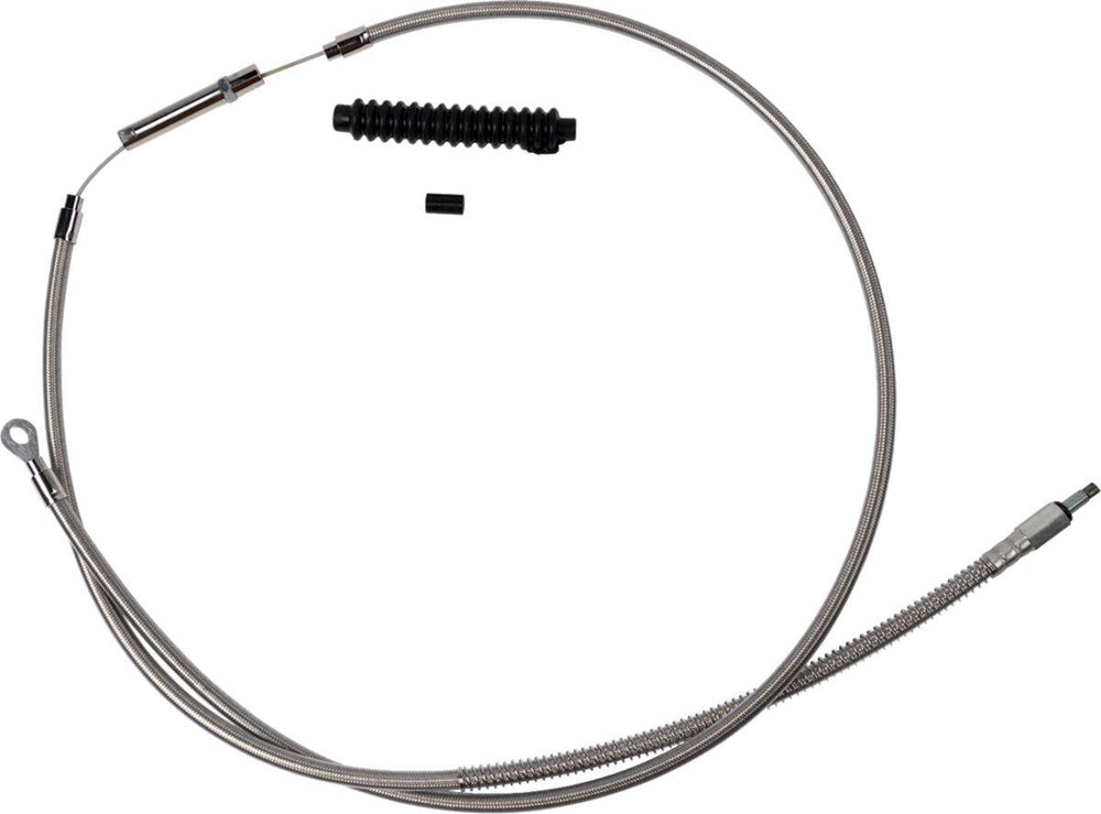 Barnett Stainless Steel Clutch Cable For Harley Davidson FLHC 1750 2018-2022 +20.3 cm (8") - Silver