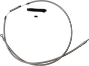 Barnett Stainless Steel Clutch Cable For Harley Davidson FLHC 1750 2018-2022 +20.3 cm (8") - Silver