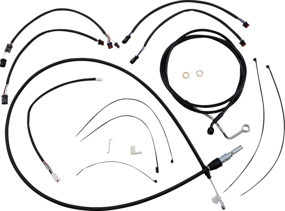 Magnum Shielding XR Handlebar Cable Install Kit For Harley Davidson FLHRXS 1868 2021-2024 30.5 - 35.5cm (12" - 14") - Black