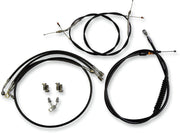 LA Choppers Standard Black Vinyl Handlebar Cable/Brake Hose Kit For Harley Davidson FXSB 1690 ABS 2016-2017 30.5 cm - 35.5 cm (12" - 14") - Black