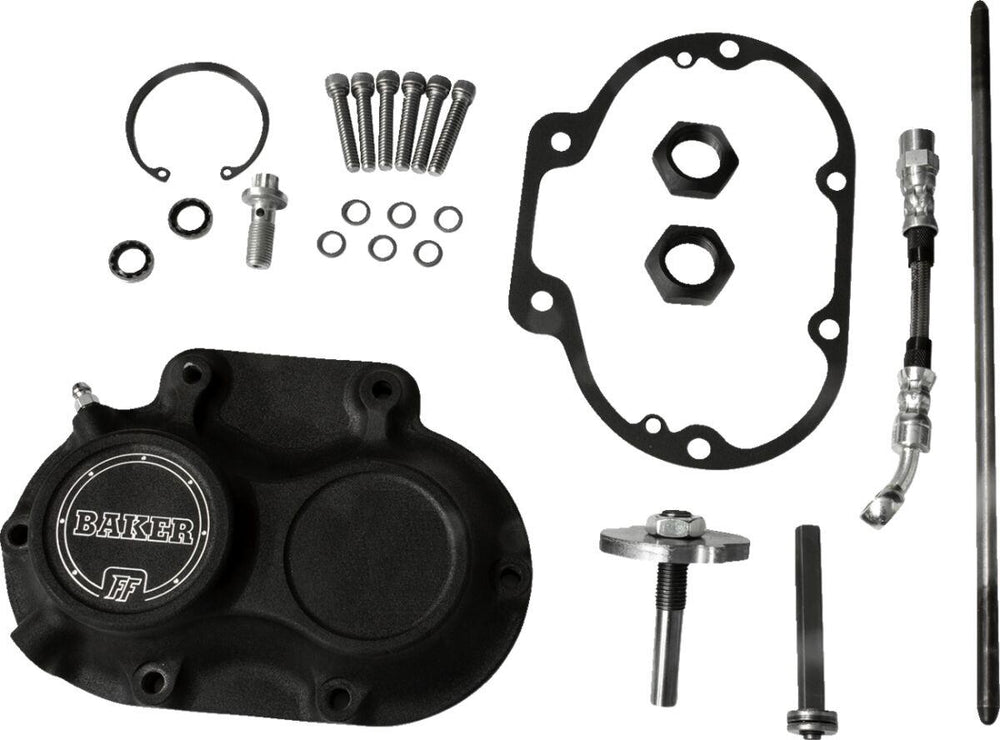 Baker Drivetrain Function-Formed Transmission Side Cover Assembly For Harley Davidson FLDE 1750 ABS 2018-2020 - Black