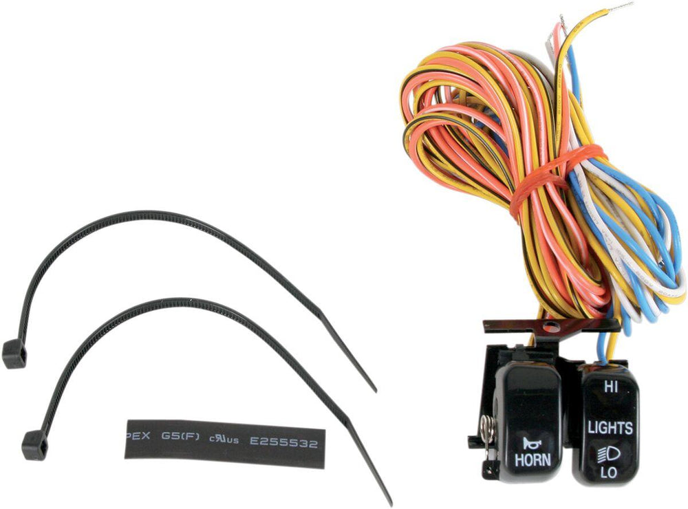 Drag Specialties Handlebar Switch For Harley Davidson FLD 1690 2012-2013 Left Upper - Black