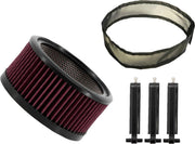 Trask Big Power Filter Kit For Harley Davidson FLD 1690 2012-2013 - Black