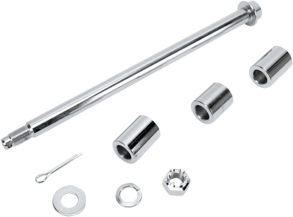 Drag Specialties Rear Axle Kit For Harley Davidson FXD 1450 2000-2003 Rear - Chrome Silver