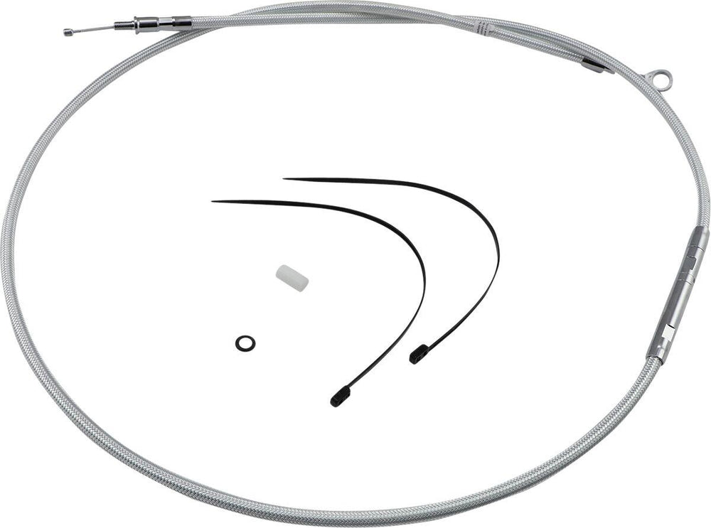 Magnum Shielding Sterling Chromite II Clutch Cable For Harley Davidson FLHS 1340 1987-1988 184.5 cm (72-11 16") - Chrome