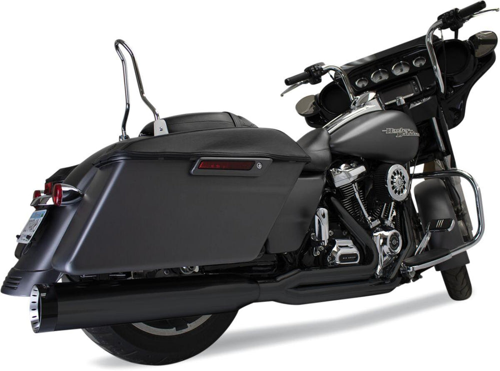 Khrome Werks 2 Into 1 Outlaw Exhaust System For Harley Davidson FLH 1868 ABS 2021 - Black