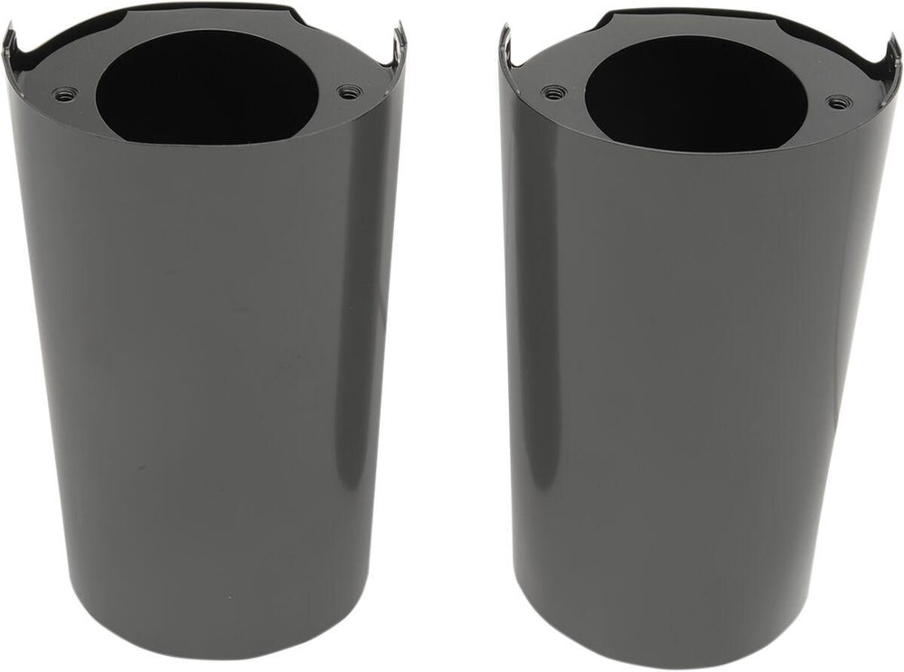 Drag Specialties Fork Slider Covers For Harley Davidson FLHR 1690 2014-2015 - Black/Smooth