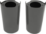 Drag Specialties Fork Slider Covers For Harley Davidson FLHR 1690 2014-2015 - Black/Smooth