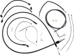 Magnum Shielding KarbonFibr Designer Handlebar Cable Install Kit For Harley Davidson FLTRK 1868 2021-2024 30.5 - 35.5cm (12" - 14") - Carbon Fiber/Silver
