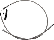 Barnett Stainless Steel Clutch Cable For Harley Davidson FLFB 1750 2018-2020 +25.4 cm (10") - Silver