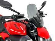WRS Windscreen For Ducati Diavel V4 1200 ABS 2023-2025 33.5 cm (13-1/4") - Dark Smoke