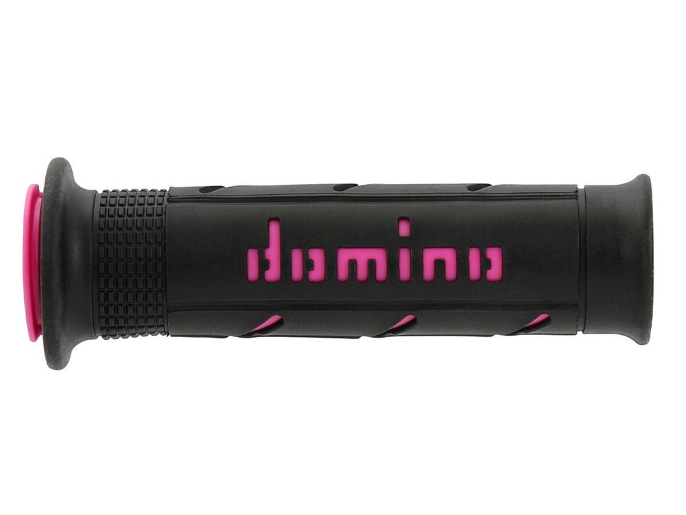 Domino A250 Road Grips - Black/Fuchsia