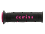 Domino A250 Road Grips - Black/Fuchsia