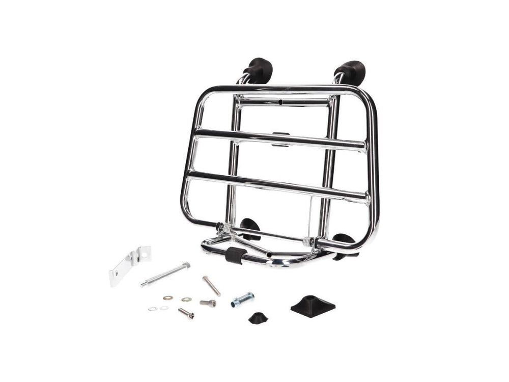 101 Octane Front Luggage Rack For Vespa Elettrica 2018-2022 - Chrome