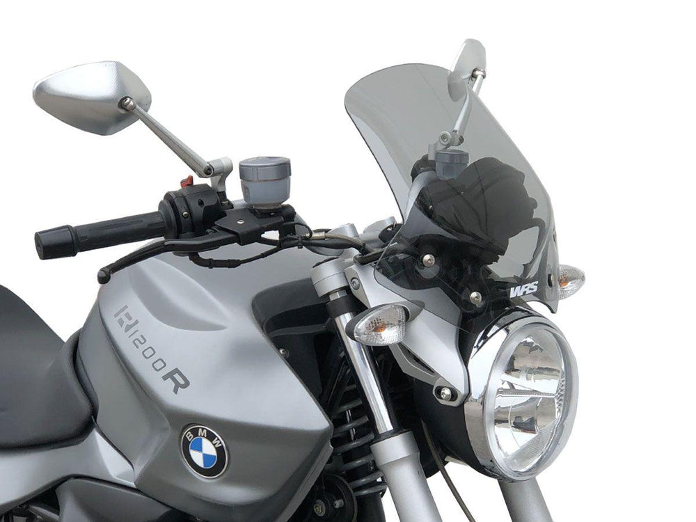 WRS Windscreen For BMW R 1200 R 2006-2014 34 cm (13-3/8") - Smoke
