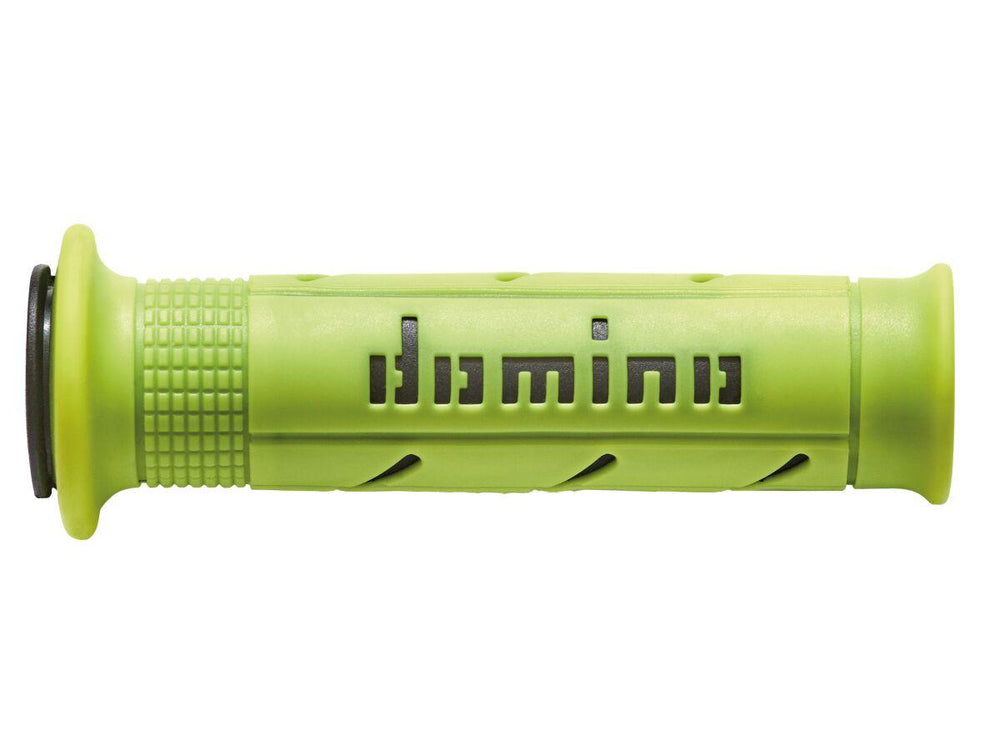Domino A250 Road Grips - Black/Fluorescent Yellow