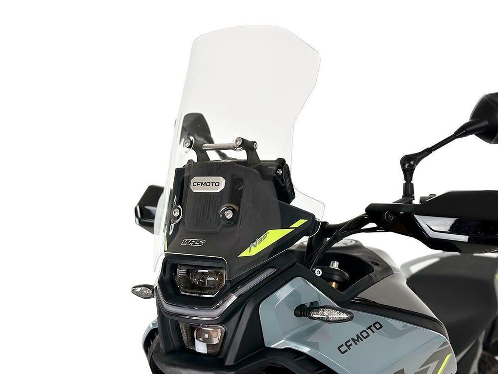 WRS Windscreen Caponord CF Moto For CF Moto MT 450 ABS 2024-2026 42 cm (16-1/2") - Clear