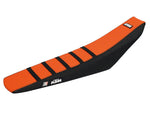 Blackbird Zebra Seat Cover For KTM  EXC150 TPI 2020-2023 - Black/Orange