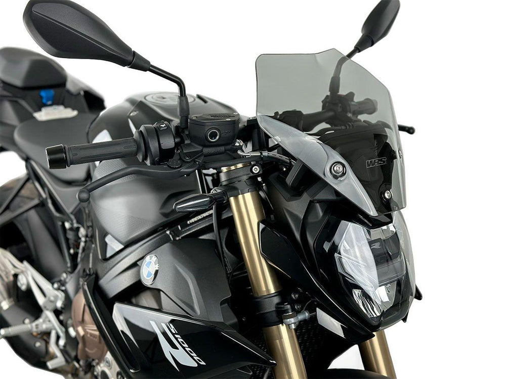 WRS Windscreen For BMW S 1000 R ABS 2022-2024 31 cm (12-1/4") - Smoke