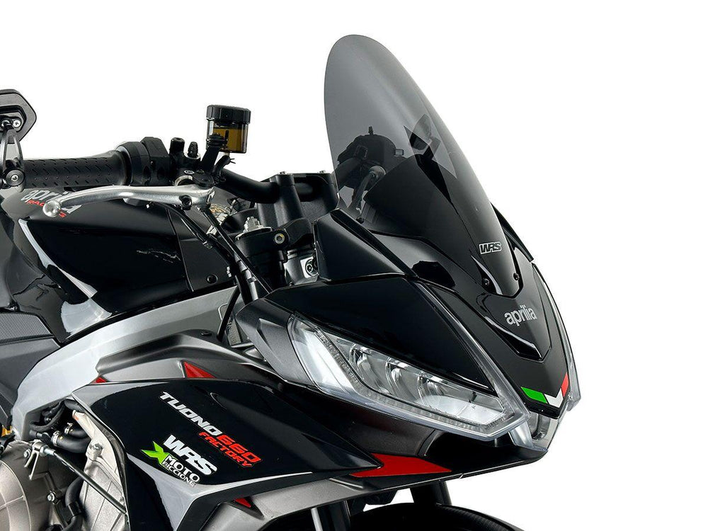 WRS Windscreen For Aprilia Tuono 660 ABS 2021-2024 38.5 cm (15-1/4") - Dark Smoke