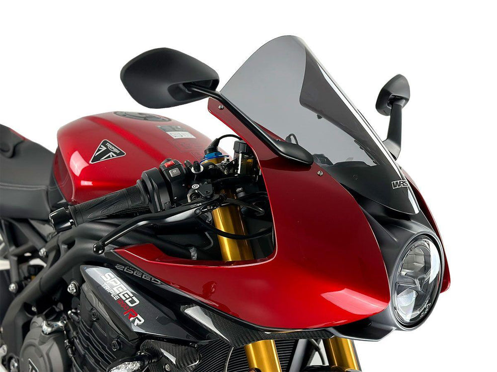 WRS Windscreen For Triumph Speed Triple 1200 RR ABS 2022-2024 39 cm (15-3/8") - Smoke