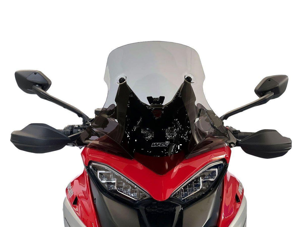 WRS Windscreen For Ducati MultiStrada V4 1200 ABS 2022-2025 52 cm (20-1/2") - Dark Smoke