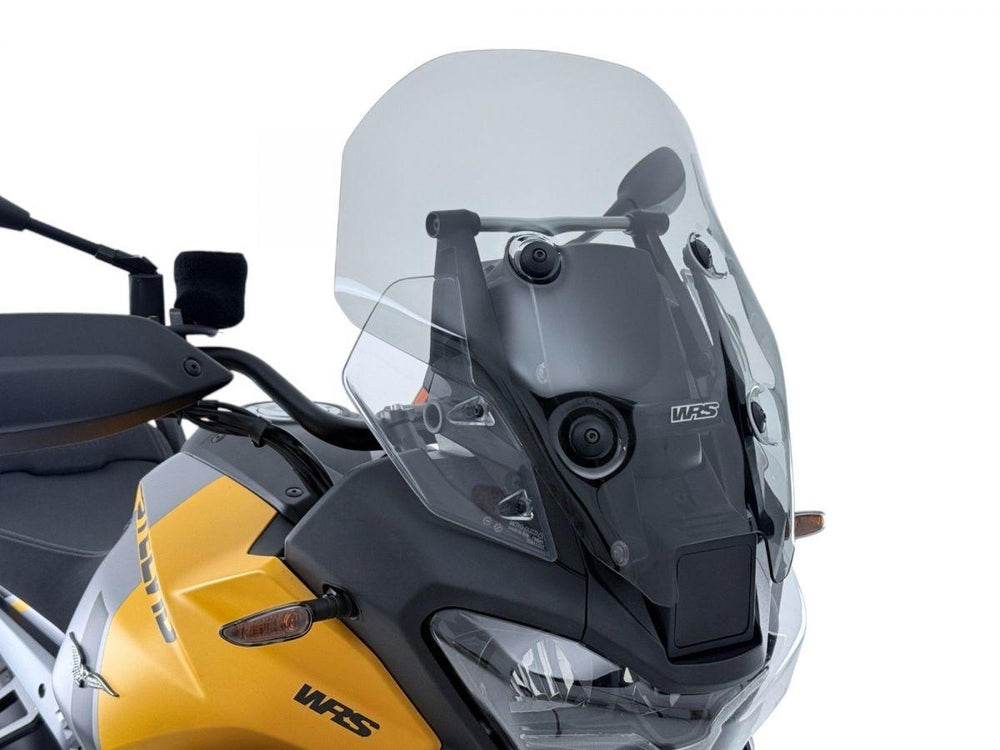 WRS Windscreen Touring W/ Radar Stelvio For Moto Guzzi STELVIO 1000 ABS 2024-2025 48 cm (18-7/8") - Smoke