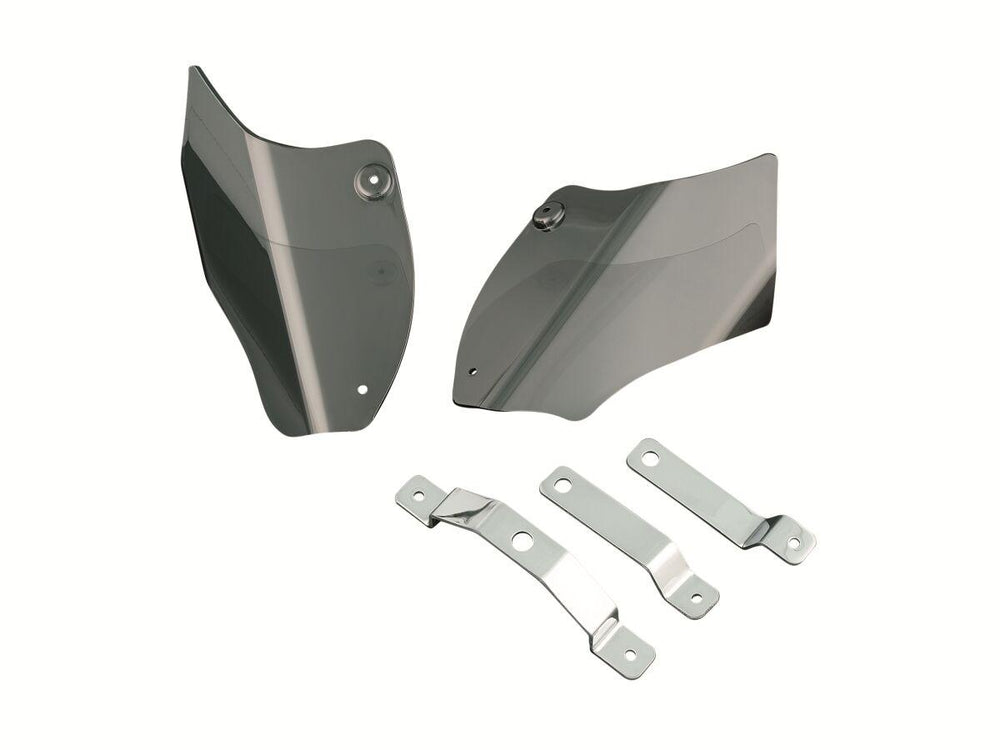 Kuryakyn Saddle Shields For Harley Davidson FLS 1690 2012 - Reflective/Smoke