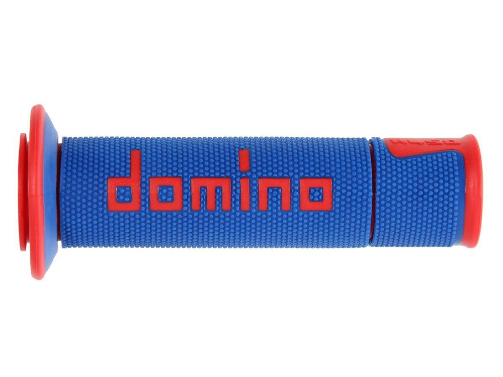 Domino A450 Road/Race Grips - Blue/Red