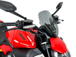 WRS Windscreen For Ducati Diavel V4 1200 ABS 2023-2025 28.5 cm (11-1/4") - Dark Smoke