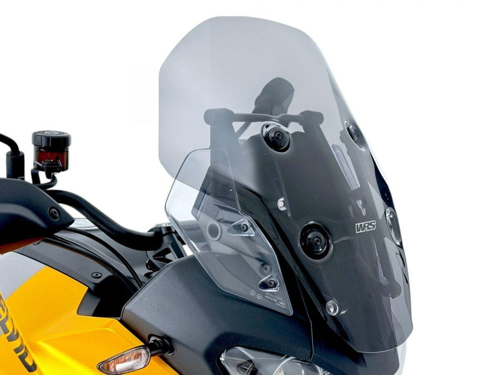 WRS Windscreen Touring Stelvio For Moto Guzzi STELVIO 1000 ABS 2024-2025 48 cm (18-7/8") - Dark Smoke