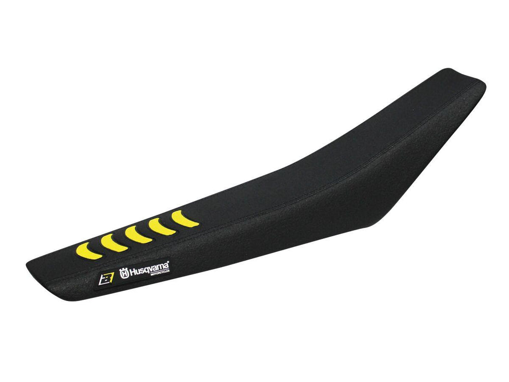 Blackbird Double Grip 3 Seat Cover For Husqvarna FC250 2023 - Black/Yellow
