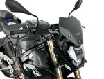 WRS Windscreen For BMW S 1000 R ABS 2022-2024 25 cm (9-7/8") - Black