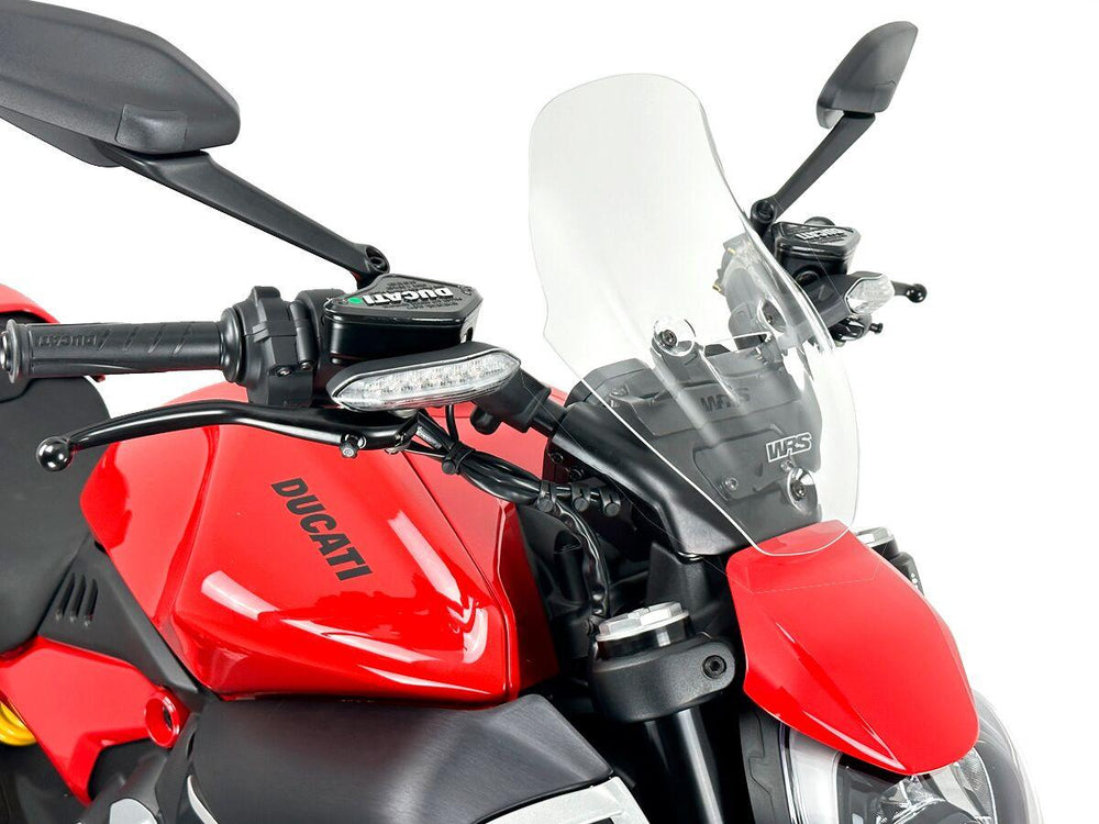 WRS Windscreen For Ducati Diavel V4 1200 ABS 2023-2025 33.5 cm (13-1/4") - Clear