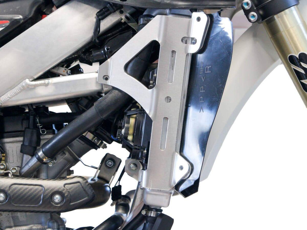 AXP Radiator Braces For Yamaha WRF250 2020-2024 - Silver