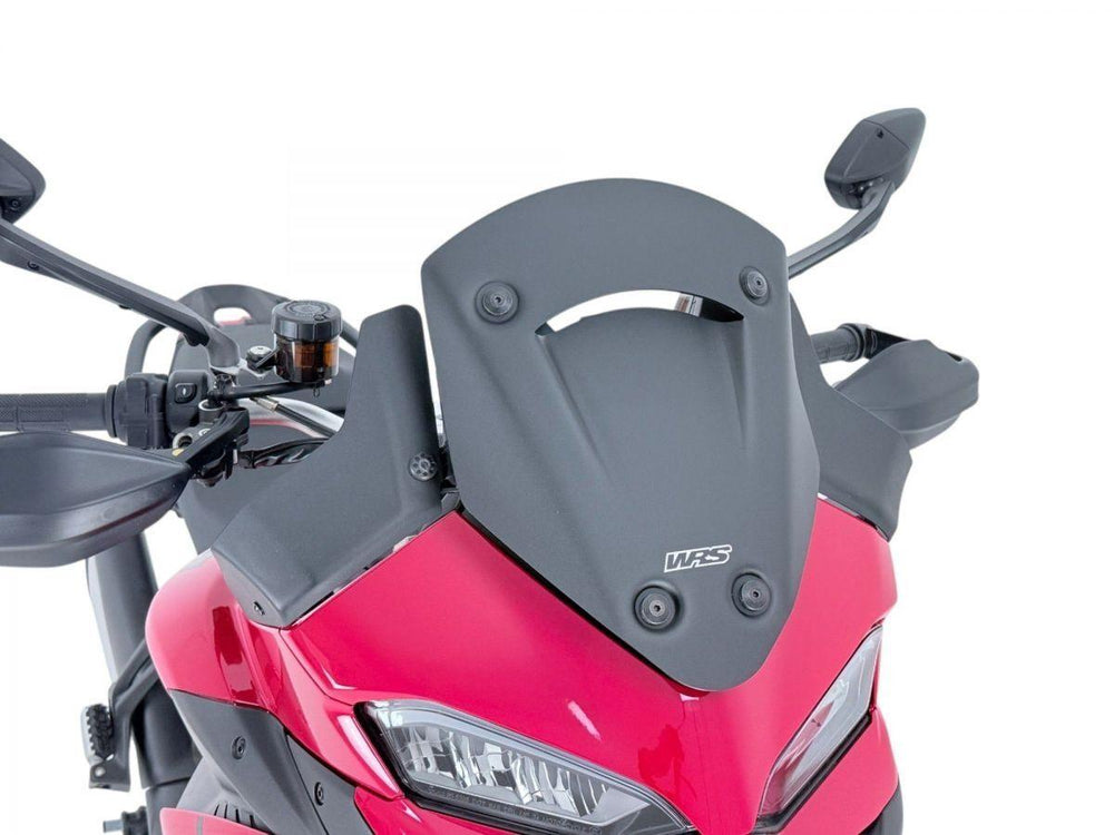 WRS Windscreen For Ducati MultiStrada V2 900 ABS 2025-2026 36.5 cm (14-3/8") - Black