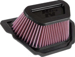 K&N High Flow Air Filter For Yamaha YZF-R1 1000 2023 - Black Red