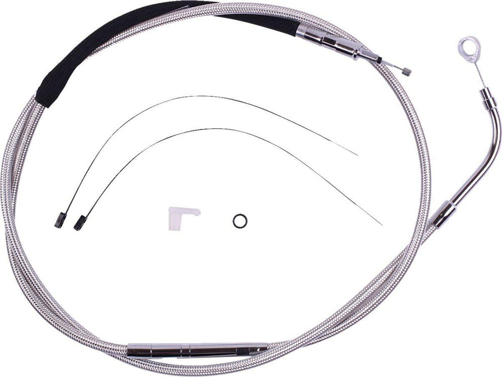 Magnum Shielding High-Efficiency  Stainless Clutch Cable For Harley Davidson FLH 1868 2021 177 cm (69-3 4") - Polished