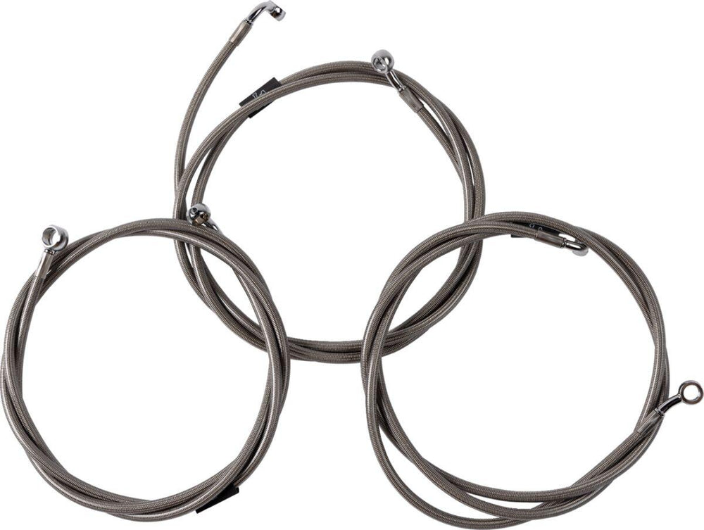 LA Choppers Brake Line Kit For Harley Davidson FLHRXS 1868 ABS 2024 08-10 FL 24+ Chrome