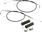 S&S Cycle Dual-Cable Throttle Assembly Kit For Harley Davidson FL 1200 1970-1977 - Black Chrome